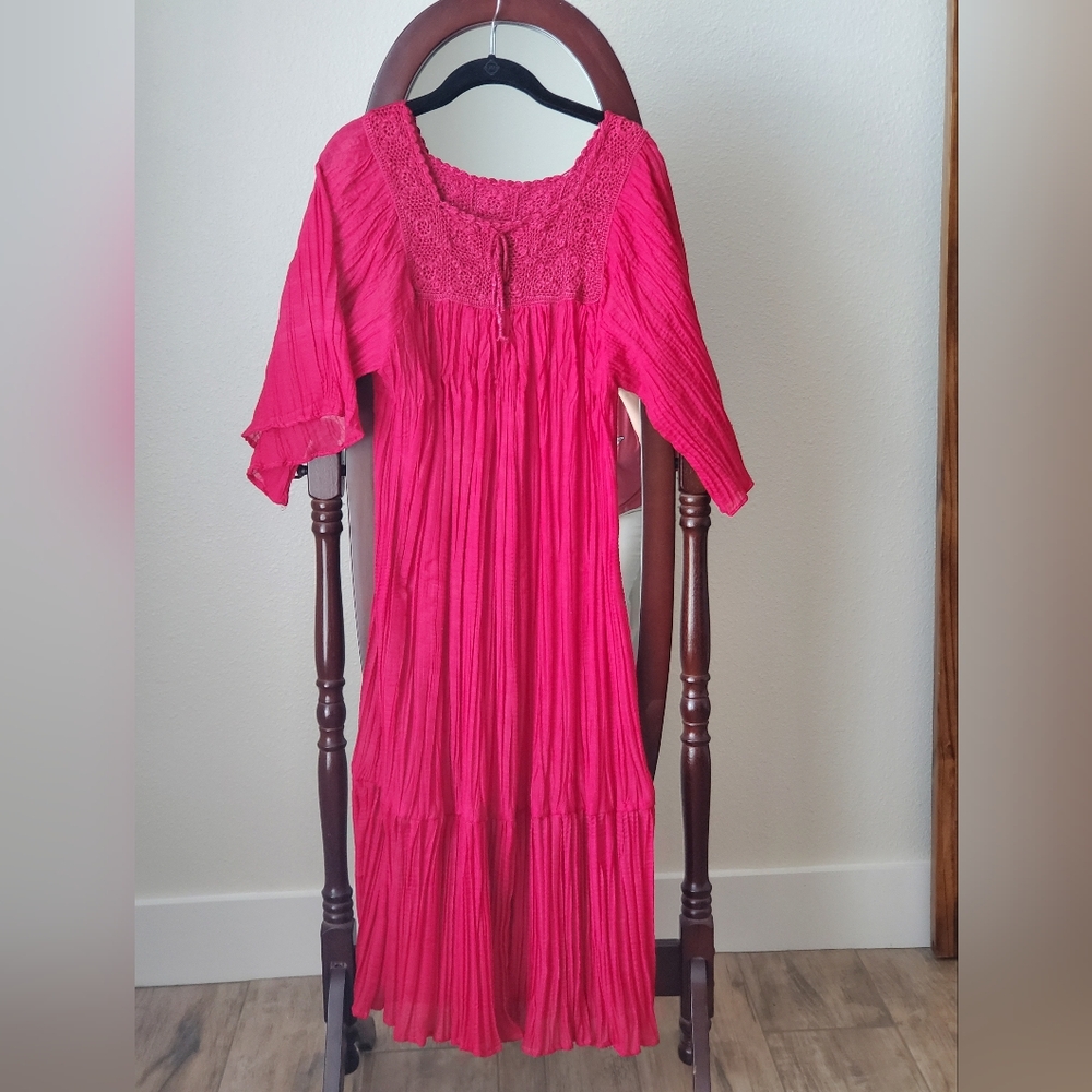 Naqui OS Fits All Long Pink Dress